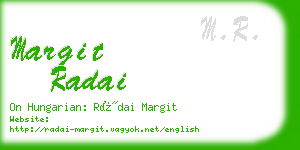 margit radai business card